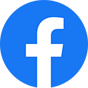 Facebook logo és link.
